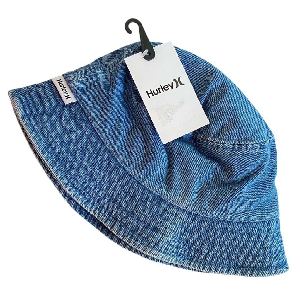 Hurley Classic Blue Denim Bucket Hat NWT